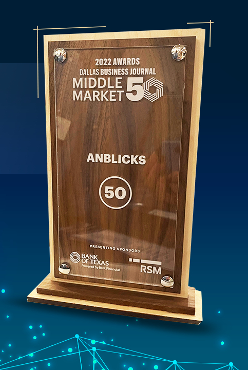 Anblicks Named One of the 50 Fastest-Growing Companies in Dallas Fort Worth in 2022 by the Dallas Business Journal