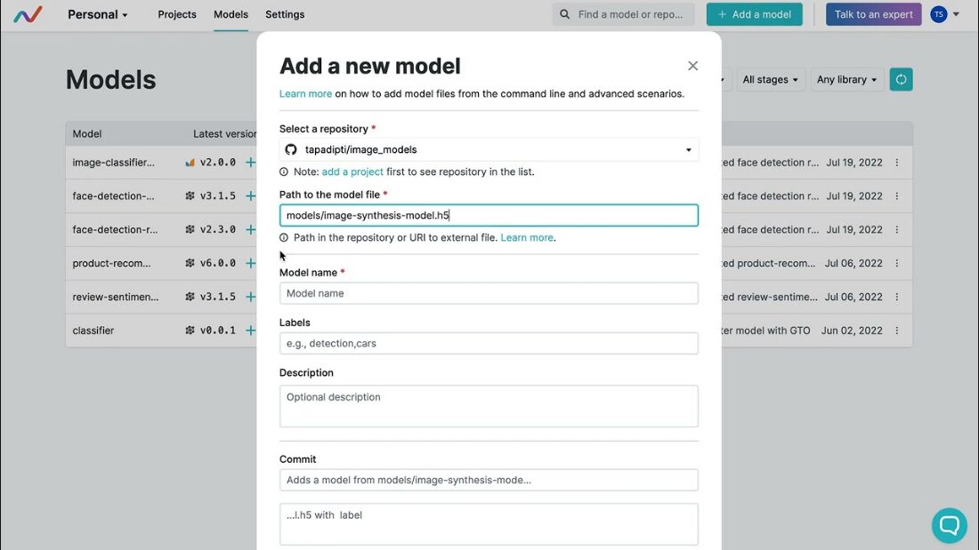 Data Version Control (DVC) Dashboard