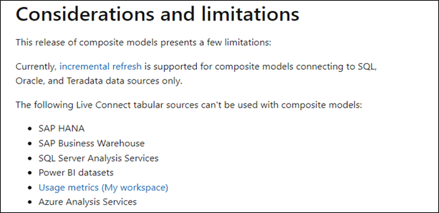 Considerations and Limitations Image