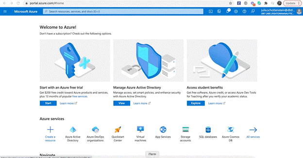 A. Registering an application in Azure Active Directory - gif image